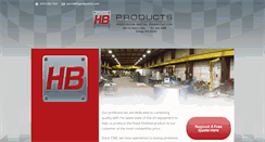 Desktop Screenshot of hbproductsinc.com